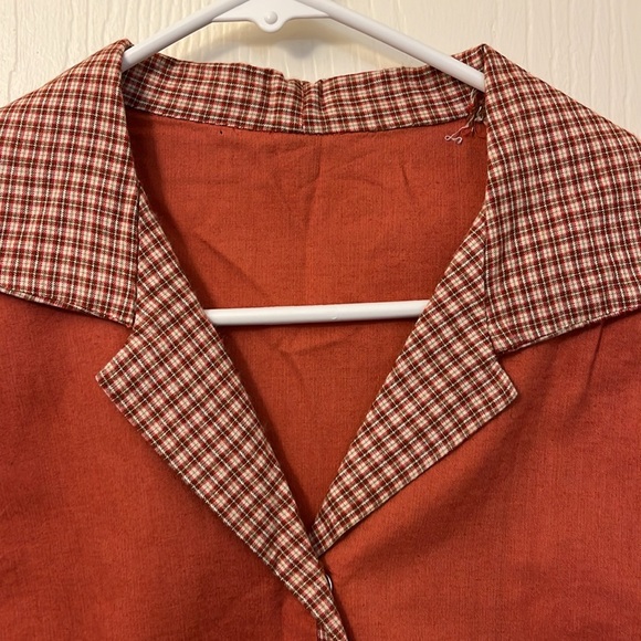 Vintage Checkered Homemade 2 piece pant suit - Picture 7 of 9